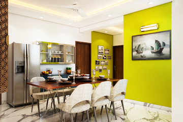 Contemporary 6-Seater Dining Room with Crockery Unit